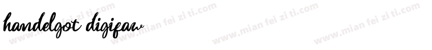 handelgot digifaw字体转换